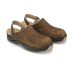 Πιστοποιημένα Παπούτσια Ασφαλείας Εργασίας σε στυλ Σαμπό Premium Tucson από την Euroroutier σε μέγεθος EU45/UK10.5 σε Καφέ Χρώμα και Λουράκι Αστραγάλου