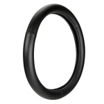 ΚΑΛΥΜΜΑ ΤΙΜΟΝΙΟΥ RACING PREMIUM BLACK (S) 35/37cm ΣΥΝΘΕΤΙΚΟ ΔΕΡΜΑ SKEENTEX ΜΑΥΡΟ/CARBON LOOK LAMPA  - 1 ΤΕΜ.