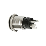 ΔΙΑΚΟΠΤΗΣ ΜΠΟΥΤΟΝ (BUTTON) 12/24V 5Amax 5PIN IP65 ON/OFF ME LED ΠΟΡΤΟΚΑΛΙ ΑΝΟΞΕΙΔΩΤΟ ΑΤΣΑΛΙ LAMPA - 1 TEM. - Image 2