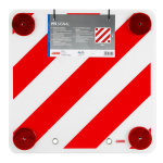 ΑΝΑΚΛΑΣΤΙΚΟ ΣΗΜΑ ΠΡΟΕΞΕΧΟΝΤΟΣ ΦΟΡΤΙΟΥ ΚΟΚΚΙΝΟ/ΑΣΠΡΟ 50x50cm ΠΛΑΣΤΙΚΟ ΠΟΛΥΑΙΘΥΛΕΝΙΟ LAMPA - 1 ΤΕΜ. - Image 2