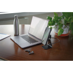 Επιτραπέζια Μαγνητική Βάση Στήριξης Κινητού Mag Wireless Stand της σειράς Optiline για Λείες, Επίπεδες Επιφάνειες με δυνατότητα ασύρματης φόρτισης Max Power 15W, 15 μαγνήτες και 2 αυτοκόλλητα, μεταλλικά δακτυλίδια - Image 2