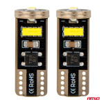 ΛΑΜΠΑΚΙΑ LED T10e W5W 12/24V 3x2055 SMD LED CAN-BUS ΛΕΥΚΟ AMIO - 2 ΤΕΜ. - Image 2