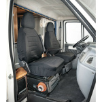 ΚΑΛΥΜΜΑΤΑ ΚΑΘΙΣΜΑΤΩΝ TRAVEL EASY FIT ΓΙΑ ΤΡΟΧΟΣΠΙΤΟ ΣΕ ΜΑΥΡΟ ΧΡΩΜΑ ΜΕ ΠΛΕΞΗ ΖΑΚΑΡ 2ΤΕΜ. - Image 2