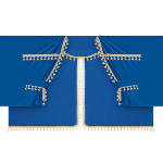 ΚΟΥΡΤΙΝΕΣ ΝΤΑΛΙΚΑΣ LUXURY PRO CABIN ΜΠΛΕ / ΧΡΥΣΟ ΣΕΤ LAMPA - 8 ΤΕΜ.